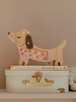 Børn LittleLights Little Lights Lampe Hundehvalp, Pink