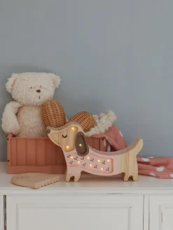 Børn LittleLights Little Lights Lampe Hundehvalp, Pink