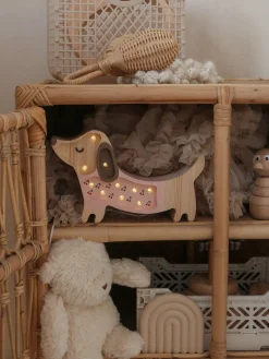Børn LittleLights Little Lights Lampe Hundehvalp, Pink