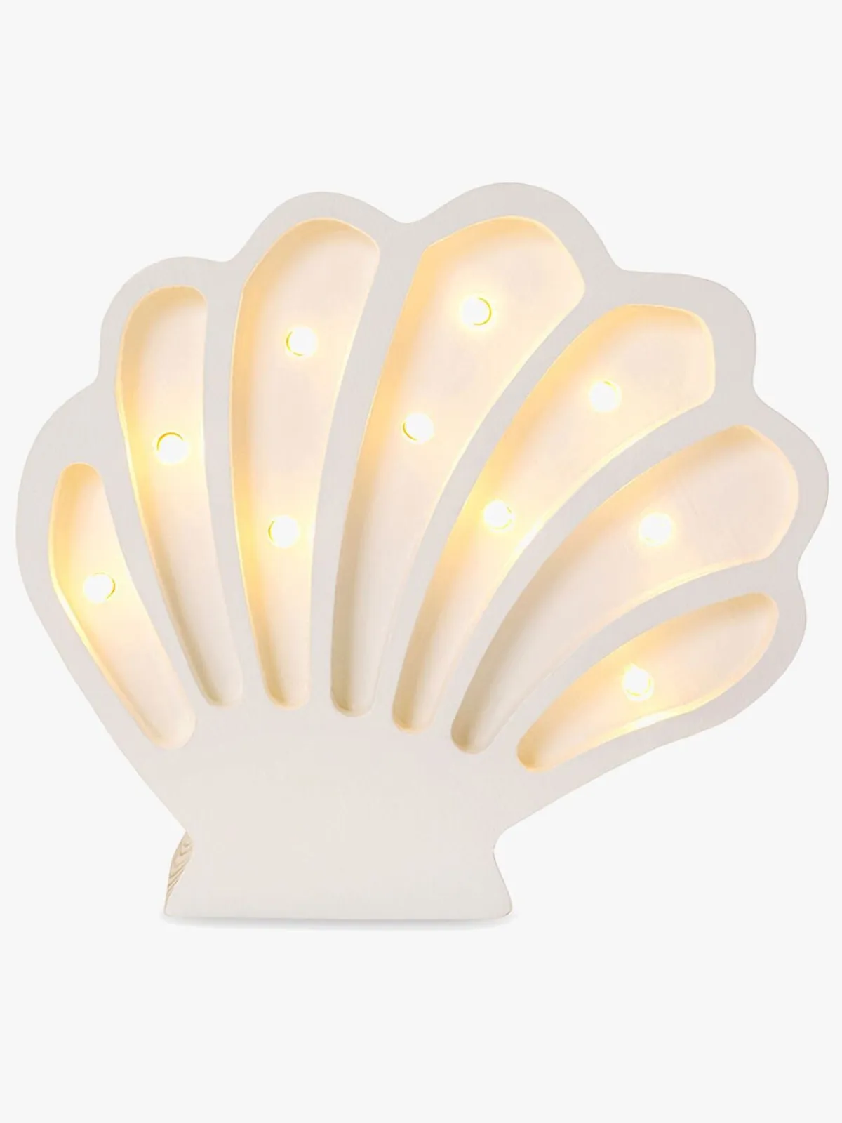 Lamper & Belysning|LittleLights Little Lights Lampe Muslingeskal, Hvid