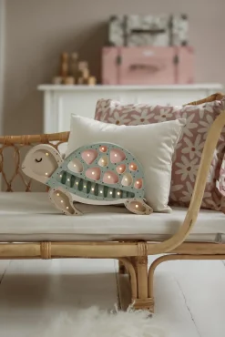 Børn LittleLights Lamper & Belysning-Little Lights Lampe Skildpadde, Seafoam Pink