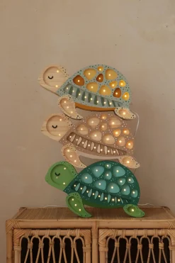 Børn LittleLights Lamper & Belysning-Little Lights Lampe Skildpadde, Galapagos Sage