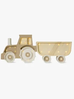 Børn LittleLights Lamper & Belysning-Little Lights Lampe Traktor, Coffee Cream