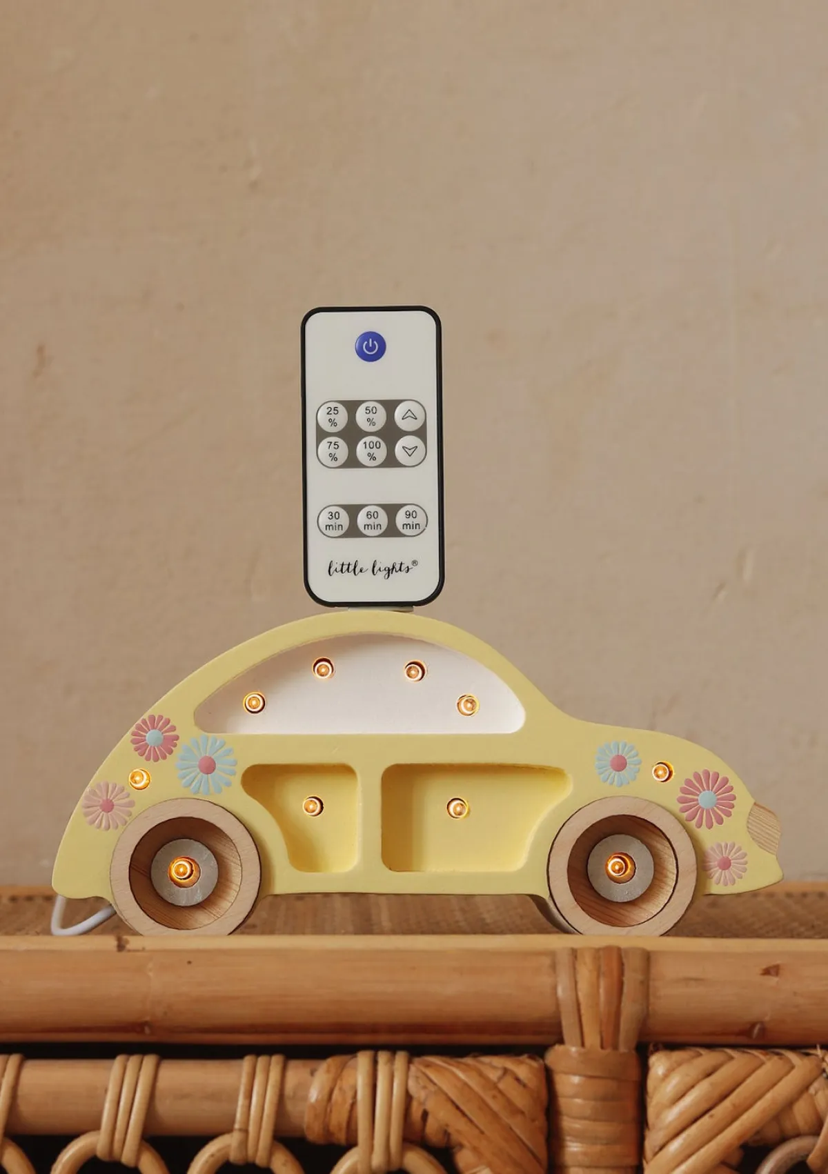 Lamper & Belysning|LittleLights Little Lights Mini Lampe Bil, Sunflower Gul