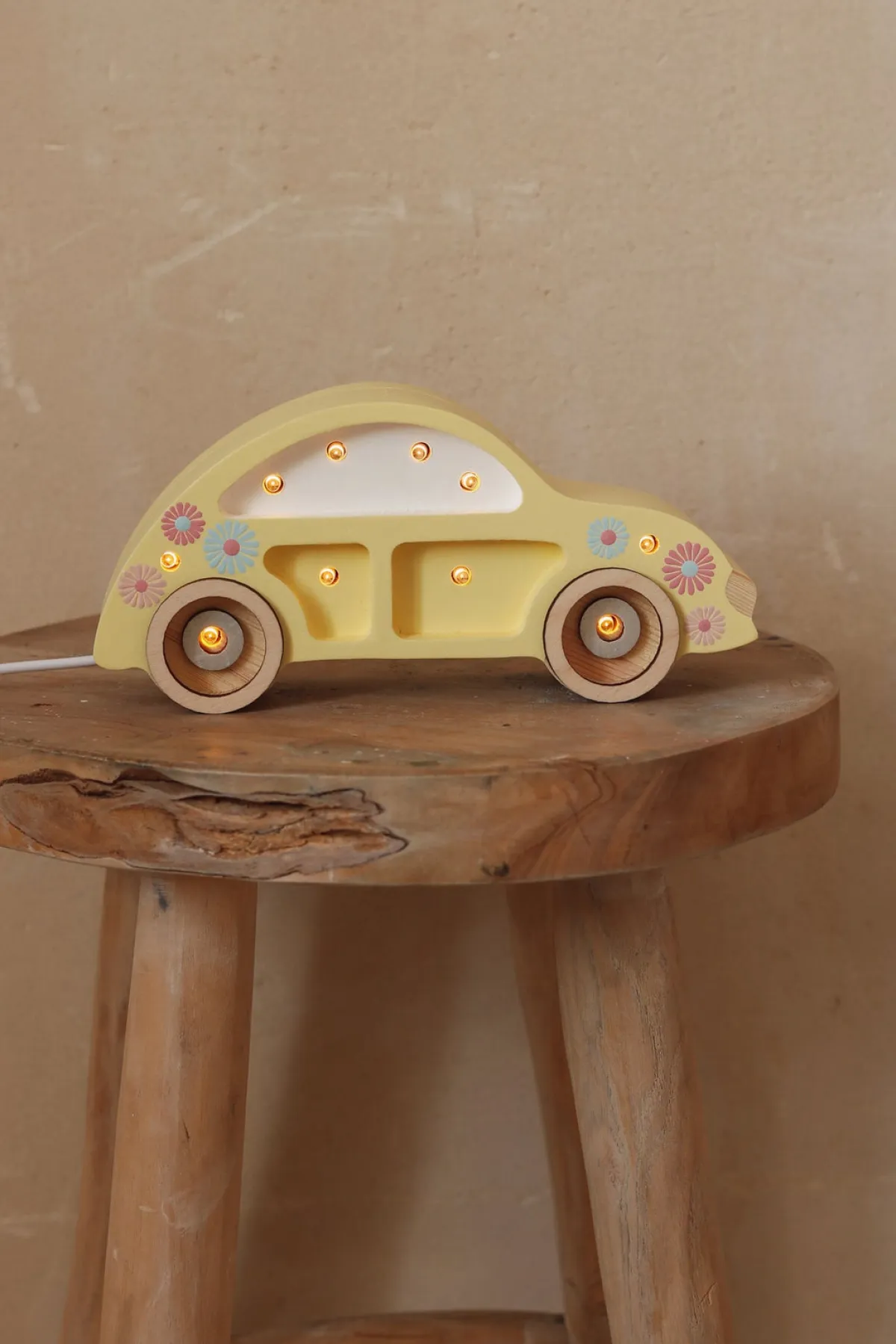 Lamper & Belysning|LittleLights Little Lights Mini Lampe Bil, Sunflower Gul