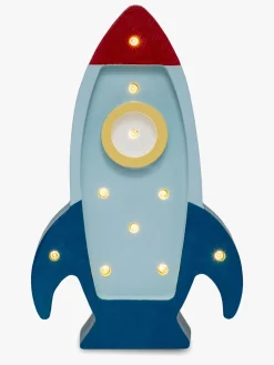 Børn LittleLights Little Lights Mini Lampe Rumraket, Blå