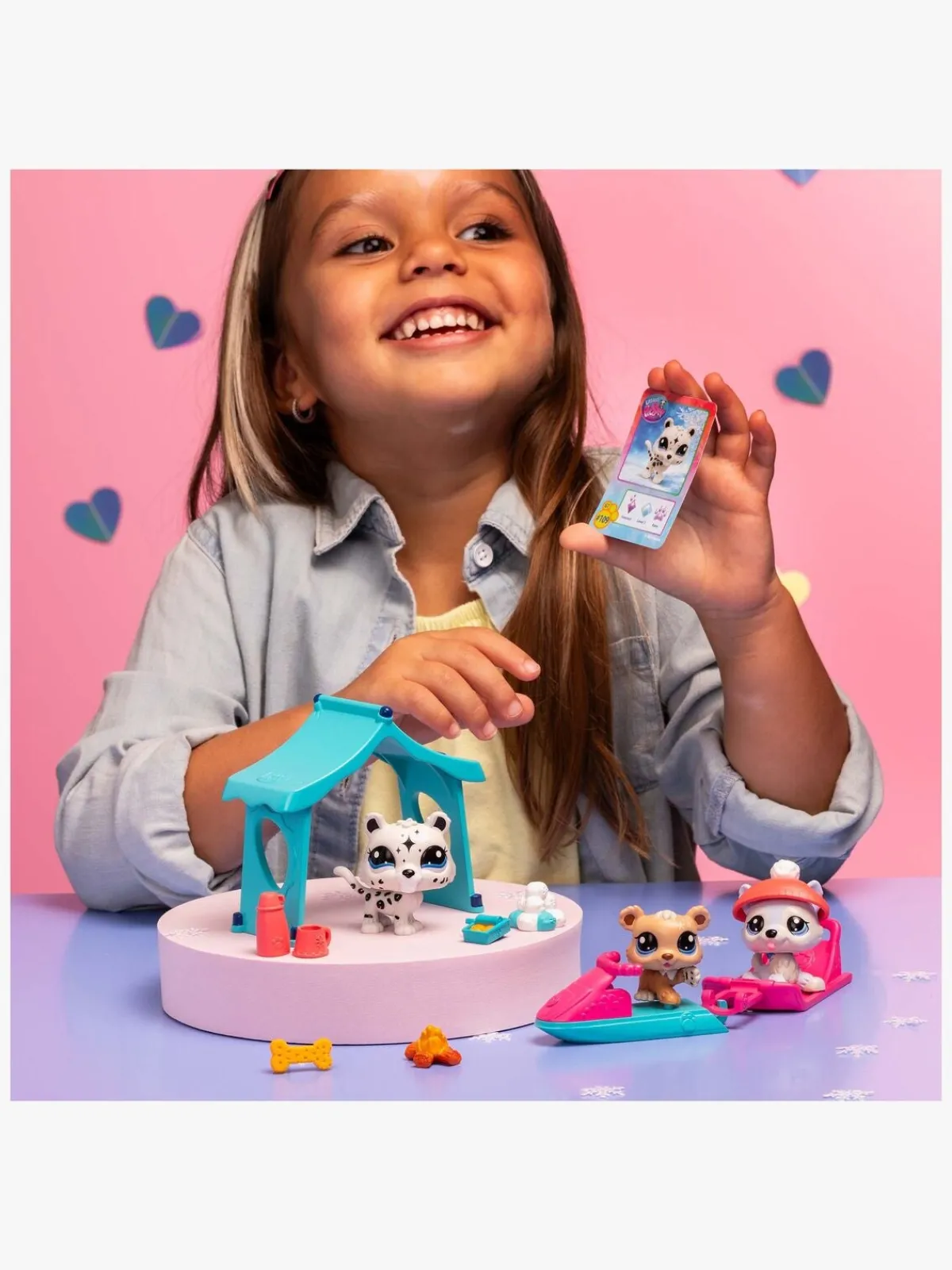 Legetøjsfigurer|LittlestPetShop Littlest Pet Shop Snowy Day Legesæt