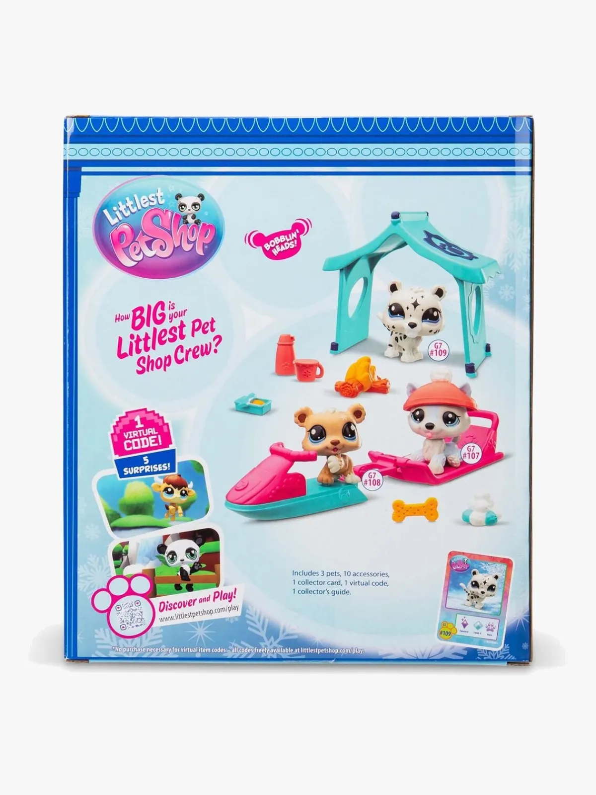 Legetøjsfigurer|LittlestPetShop Littlest Pet Shop Snowy Day Legesæt