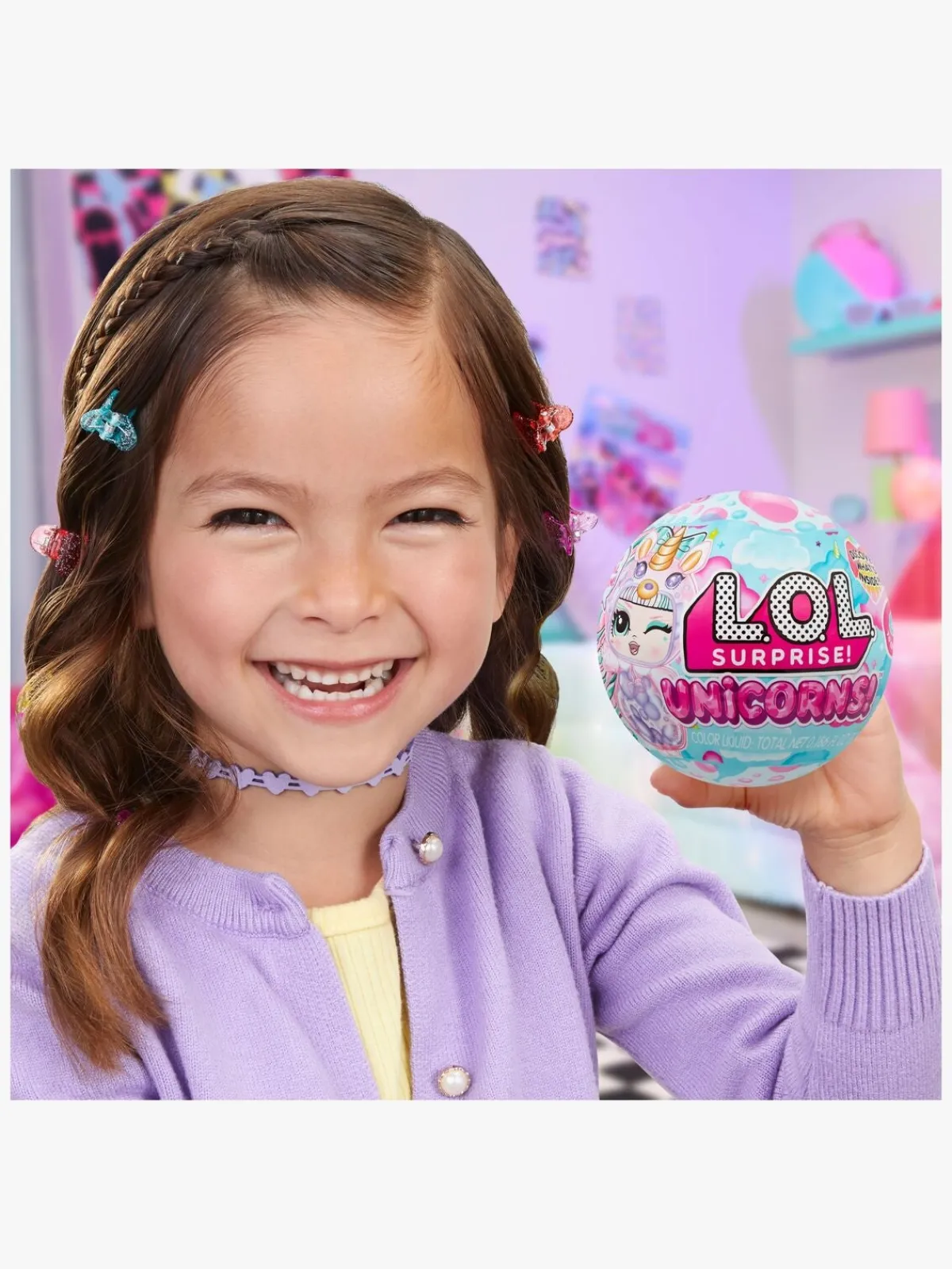 LOL Dukker & Bamser-L.O.L. Surprise! Unicorn Tots Minidukke Blandet Udvalg