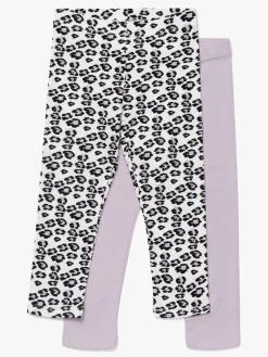 Børn LucaLola Underdele-Luca & Lola Alberta ¾ Leggings 2-pak, Grey Melange