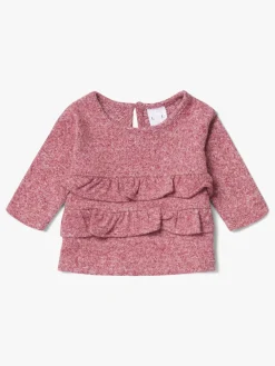 Børn LucaLola Luca & Lola Asia Trøje Baby, Dark Pink Melange