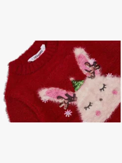 Børn LucaLola Overdele-Luca & Lola Baby Trøje Winter Bunny, Red