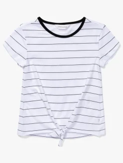 Børn LucaLola Luca & Lola Barletta Top, White/Black Stripes