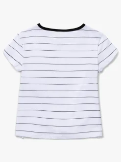 Børn LucaLola Luca & Lola Barletta Top, White/Black Stripes
