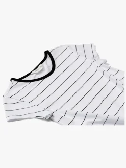 Børn LucaLola Luca & Lola Barletta Top, White/Black Stripes