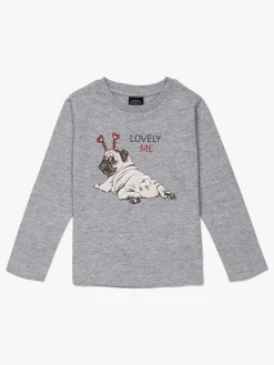Børn LucaLola Luca & Lola Dalenna Langærmet T-shirt, Grey Melange
