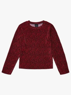 Børn LucaLola Overdele-Luca & Lola Elettra Langærmet Top, Red Leopard