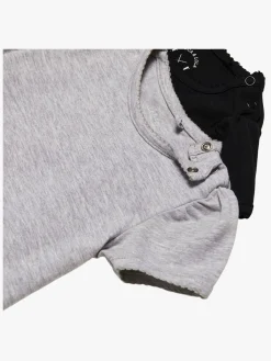 Børn LucaLola Luca & Lola Emily Top 2-pack, Grey Melange/Anthracite