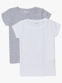 Børn LucaLola Overdele-Luca & Lola Fanny Top 2-pak, Grey Melange/White
