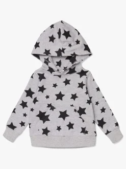 Børn LucaLola Luca & Lola Igor Hoodie, Grey Melange/Stars