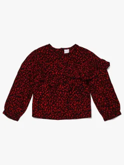 Børn LucaLola Luca & Lola Marietta Bluse, Red Leopard