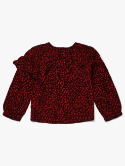 Børn LucaLola Luca & Lola Marietta Bluse, Red Leopard