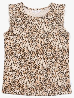 Børn LucaLola Luca & Lola Montena Top 2-pak, Leopard/Black