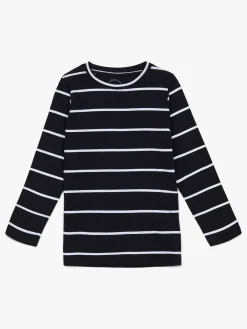 Børn LucaLola Luca & Lola Nario Langærmet T-shirt 2-pak, Black Stripes