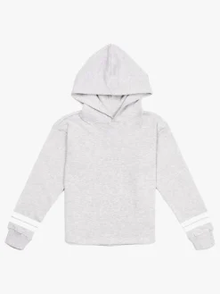 Børn LucaLola Luca & Lola Nella Hoodie, Grey Melange/Stripes