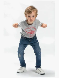 Børn LucaLola Luca & Lola Paulo T-Shirt 2-pak, Grey Melange/Navy