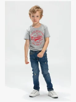 Børn LucaLola Luca & Lola Paulo T-Shirt 2-pak, Grey Melange/Navy