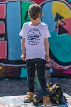 Børn LucaLola Luca & Lola Paulo T-Shirt 2-pak, White/Navy
