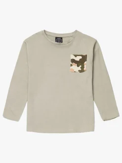 Overdele|LucaLola Luca & Lola Piero Langærmet T-Shirt, Khaki Grøn