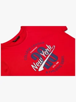 Børn LucaLola Overdele-Luca & Lola Riccione T-Shirt 2-pack, Red/Navy