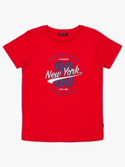 Børn LucaLola Overdele-Luca & Lola Riccione T-Shirt 2-pack, Red/Navy
