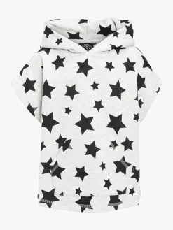 Børn LucaLola Overdele-Luca & Lola Rocolo Hoodie, Grey Melange/Stars