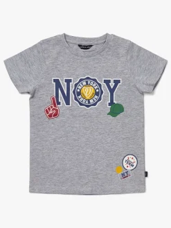 Overdele|LucaLola Luca & Lola San Marino T-Shirt 2-pak, Grey Melange/Navy Grå/Blå