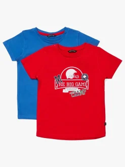Børn LucaLola Overdele-Luca & Lola San Marino T-Shirt 2-pak, Red/Blue