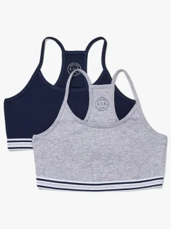 Børn LucaLola Luca & Lola Sophia Top 2-pak, Grey/Navy