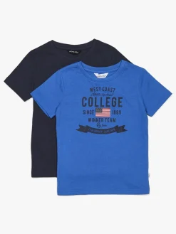 Børn LucaLola Luca & Lola Tore T-Shirt 2-pak, Blue/Navy