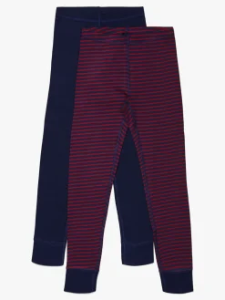 Undertøj|LucaLola Luca & Lola Toto Lange Underbukser 2-pak, Navy/Stripes Rød/Blå