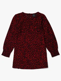 Børn LucaLola Luca & Lola Vita Kjole, Red Leopard
