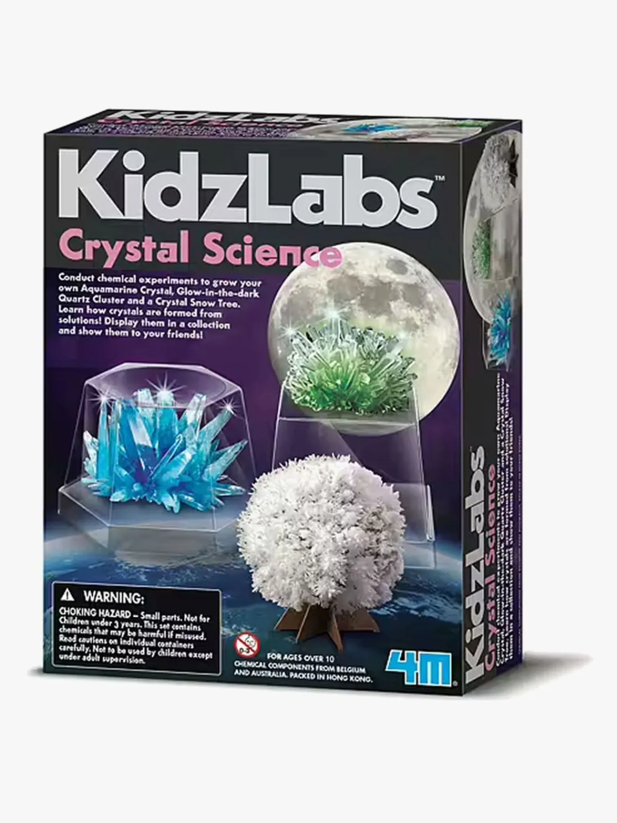 4M Eksperimenter & Videnskab-KidzLabs Eksperiment Krystaldyrkningssæt