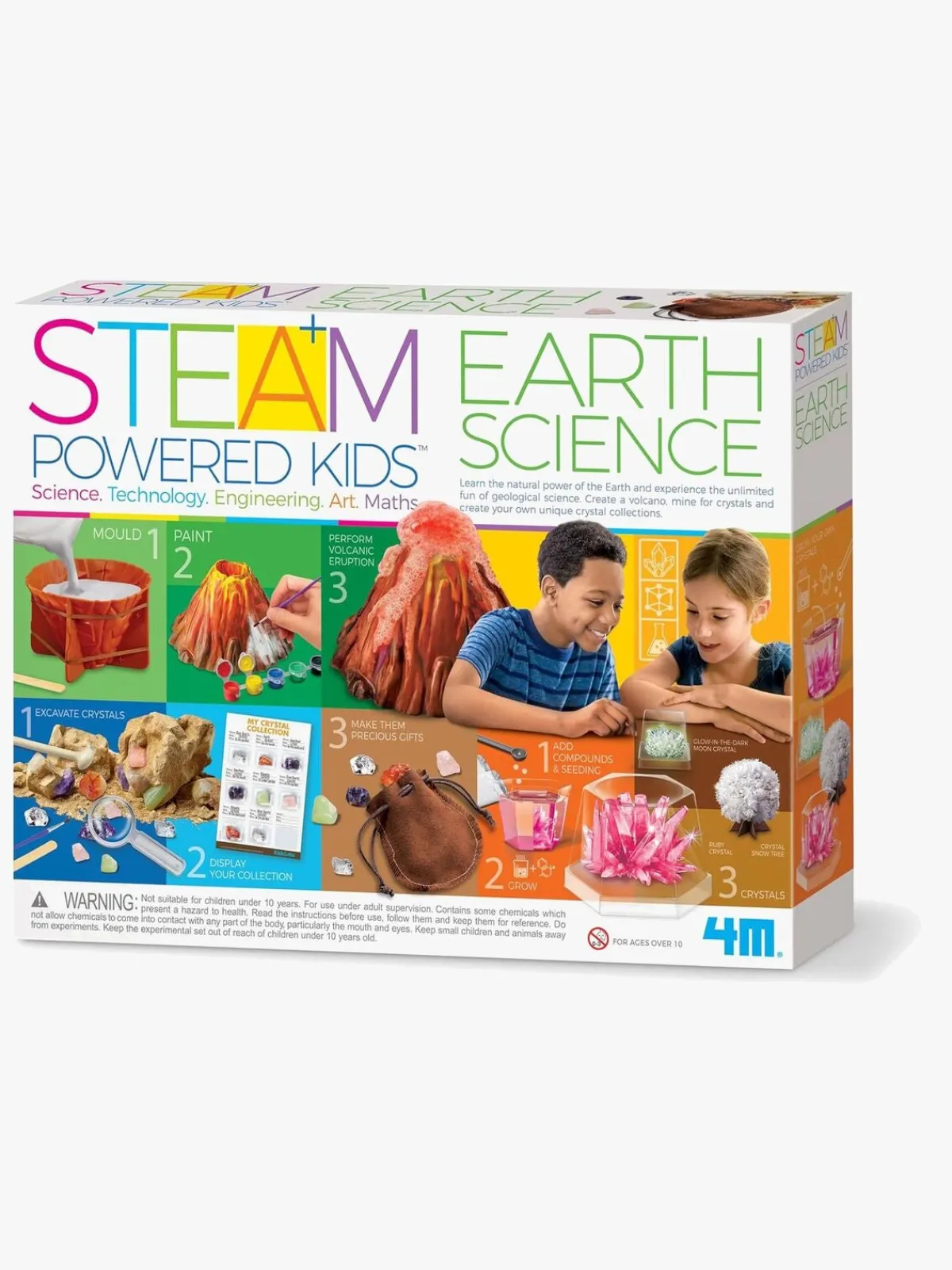 Eksperimenter & Videnskab|4M STEAM Powered Kids Eksperimentsæt Flerfarvet
