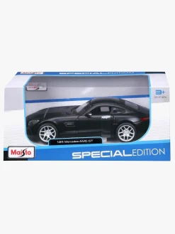 Legetøjsbiler & -Fartøjer|Maisto Dull Black Mercedes-Benz AMG GT Modelbil 1:24 Sort