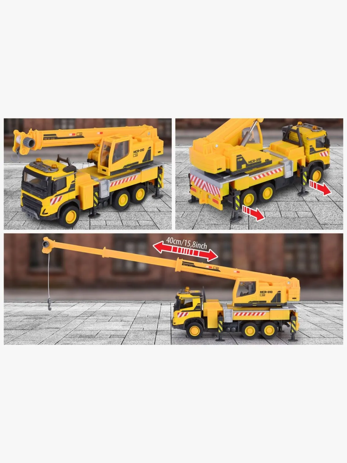 Majorette Udelegetøj-Volvo FMX Kranvogn