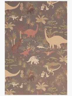 Børn Majvillan Tapet Dinosaur Vibes, Evening Grey