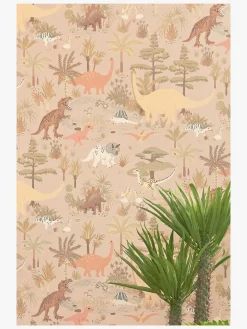 Børn Majvillan Interiør-Tapet Dinosaur Vibes, Sandy Beige