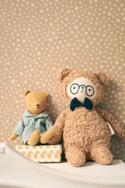 Børn Majvillan Tapet Dots, Teddy Brown