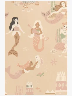 Interiør|Majvillan Tapet Mermaid Reef, Sandy Beige Flerfarvet/Beige